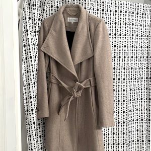 Calvin Klein Wool Angora Coat